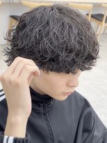 ノードオム 栄(NODE HOMME)&nbsp;波巻きスパイラルパーマメンズマッシュパーマシャドウパーマ韓国