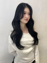 アクシス 栄店(`AXIS)&nbsp;森崎ワンホンレイヤー/ミルクティーブロンド/ダークブルー/栄