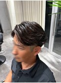 濡れ感ニュアンスパーマ