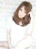 くせ毛風　フェミニン　ドーリーヘア