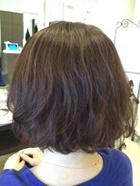 ループ ヘアーサロンアンドコミュニティー(LOOP) 温熱パーマ「キューループ」 ×ベリーピンク　ボブ