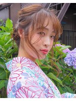 ヴァンクシー バイ ルナ(VANKCY by Luna) ヘアセット 浴衣着付け シースルーバング 着物ヘア 登戸 花火 夏