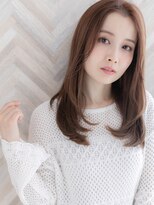 【ROMA銀座】白髪染め◎大人可愛いラベージュレイヤーロング
