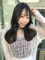 ラブクロムトーキョー オモテサンドウ(LOVECHROME OMOTESANDO)&nbsp;LOVECHROME☆ストレートバングの韓国風デジタルパーマ