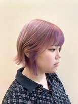 ビューティシモ 川越(Beautissimo)&nbsp;【板倉花連】*.プツっとボブ×ピンク&パープル.*