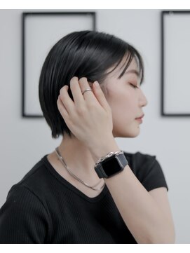 ノード(NODO) 【モードヘア】黒髪のモードショート