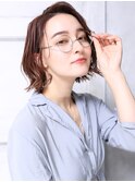 大人可愛い20代30代40代小顔 チェリーブラウンJ2