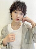 外ハネパーマ×マッシュショート