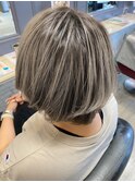 40代 50代 60代 ダメージしない白髪ぼかしカラー