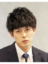 メンズスーツヘア刈り上げツーブロックカジュアルビジネス