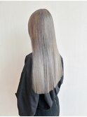 アッシュベージュロングストレート