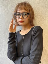 アース 三軒茶屋店(HAIR&MAKE EARTH) 三軒茶屋_レディース_ミディアム_コテ巻き_ボブ_ブリーチ_小顔