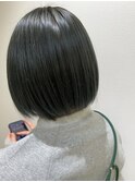ボブ/ショート/透明感/オリーブカラー/髪質改善/ヘッドスパ