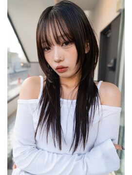 スミス 上野(smith) レイヤー/顔まわりカット／イノアカラー