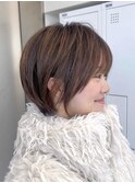 前髪カタログ/イメチェンスタイル／ウェーブパーマ/こなれミディ
