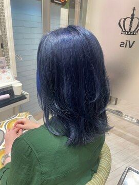 ビスイル 秋葉原店(Vis ill) くびれボブミニウルフ透明感アッシュグレージュカラー