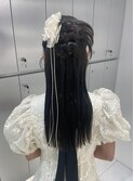 【新宿駅/新宿三丁目/ヘアアレンジ/ハーフアップ/カチモリヘア】