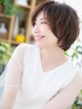 カバーヘア ブリス 志木南口駅前店(COVER HAIR bliss) 大人かわいい前下がり暗めカラー小顔ボブルフh3志木20代30代40代