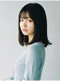 毛先ワンカール上品で可愛らしいセミディボブ