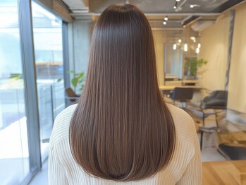 ペグ(Peg)の写真/【髪質改善縮毛矯正】で、自然で滑らかなストレート＊潤い・ツヤ感・指通り...理想の髪質へ＊