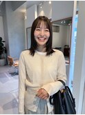 レイヤースタイル/レイヤーカット/オフィススタイル/小顔
