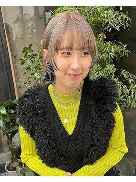 ワク 藤沢店(waku) ハイトーン 裾カラー ブリーチ