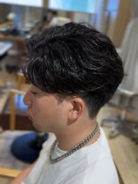 レーヴ(Reve)&nbsp;目黒/品川　スペインカールブルーブラックフェザーパーマ