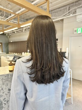 マッシュ チャヤマチ(MASHU chayamachi) 柔らか透明感カラー/ブリーチなし/オリーブブラウン/大阪梅田