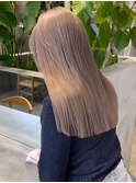 ミルクティーベージュカラーダブルカラーケアブリーチ佐賀カラー