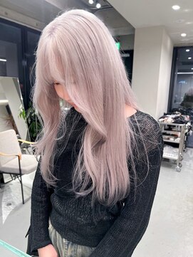 ソル バロール 表参道(SOL .valor) 顔周りレイヤーカットブリーチデザインカラーワンホンレイヤー◆