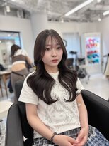 ハピネス 梅田茶屋町店(HAPPINESS)&nbsp;韓国風巻き くびれ巻き シースルーバング オルチャンレイヤー