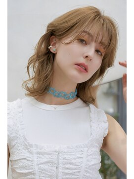 キビト(kibito) カールミディ×ハイトーンベージュ