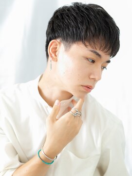 モッズヘア メン 南越谷南口店(mod's hair men) ベリーショート黒髪フェザーマッシュ爽やか清潔感e南越谷