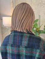 ノード(NODE)&nbsp;栄タッセルボブくびれ透明感ベージュヘア