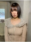 表参道 roijir アッシュブラウン × レイヤーボブ