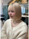 ◆ ブリーチなし/髪質改善/大人ガーリー/ダークアッシュ/ボブ82