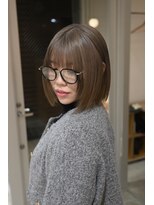 パークホワイト 代官山(PARK White)&nbsp;ボブウルフハッシュカットショートウルフボブベージュカラー