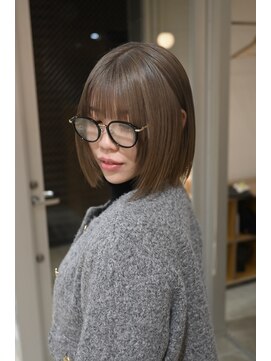 パークホワイト 代官山(PARK White) ボブウルフハッシュカットショートウルフボブベージュカラー