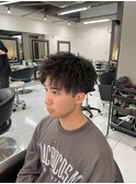 メンズショート　アップバングショート　無造作ショート　眉毛