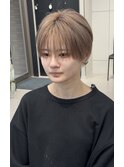 ニュアンスナチュラルラウンドマッシュミルクティーベージュ