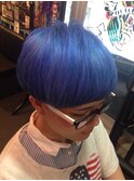 ロカビリーブルー　トリックヘアー