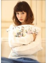美容室 パルス 静岡鷹匠店(PALS)&nbsp;ナチュラルグラデーションカラー☆外ハネカールのふわミディ