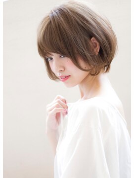 マリアバイアフロート(Maria by AFLOAT) ハニーヘア小顔に大人かわいいボブ斜めバングマーメイドアッシュ