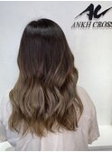 《アンククロスYUKI》アッシュグレーグラデーション