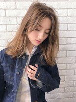 ラル 立川(lar)&nbsp;lar STYLE_オリーブベージュレイヤーカットウェットヘア