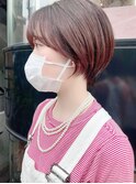 ひし形　丸み　耳かけショート