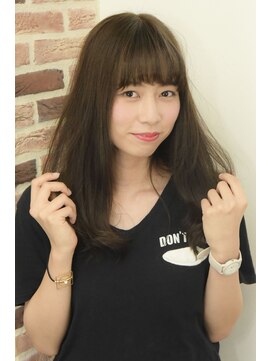 ジウ 上通り(JIU) 黒髪暗髪ブルーブラック愛されワンカール☆大人可愛い厚めバング