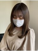 シースルーバング×ミディアムレイヤー