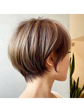 ディモアンド 表参道(Dimo&) ベビーバング/ショートヘア/ボブルフ/ショコラベージュ