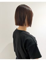 ラミエバイメルト 下北沢(lamie by melt)&nbsp;村上/切りっぱなしボブインナーカラーベージュ暗髪大人可愛い